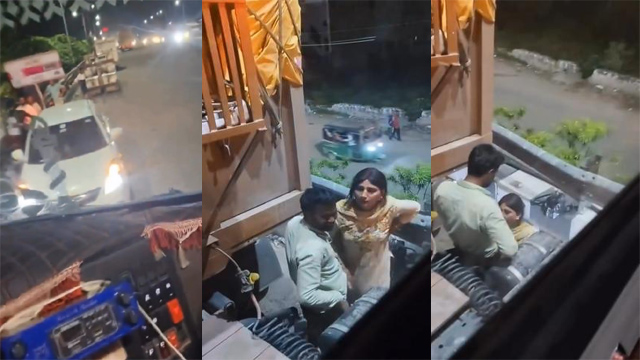 Hot Paid Randi Blowjob Truck Driver On Public Road Download MMS