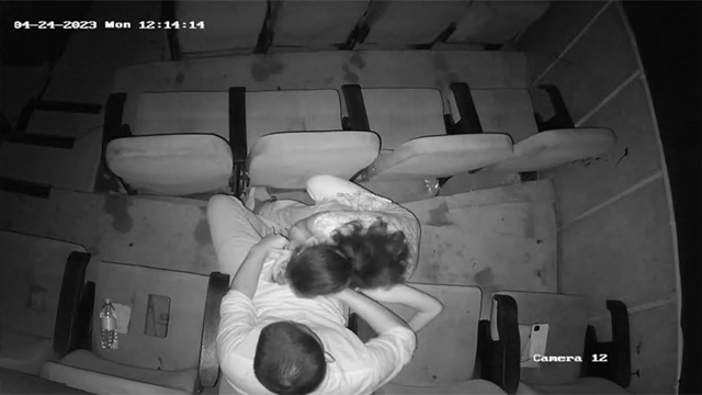 Couple in Theatre Giving Blowjob Boobs Sucking Free Watch Video